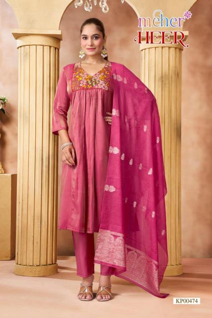 Meher heer 3pcs designer kurtis wholesaler
